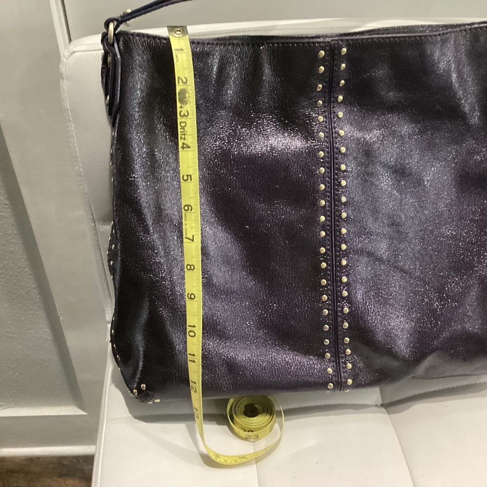 Michael Kors Purple and Gold Studded Shoulder Bag. Used not new